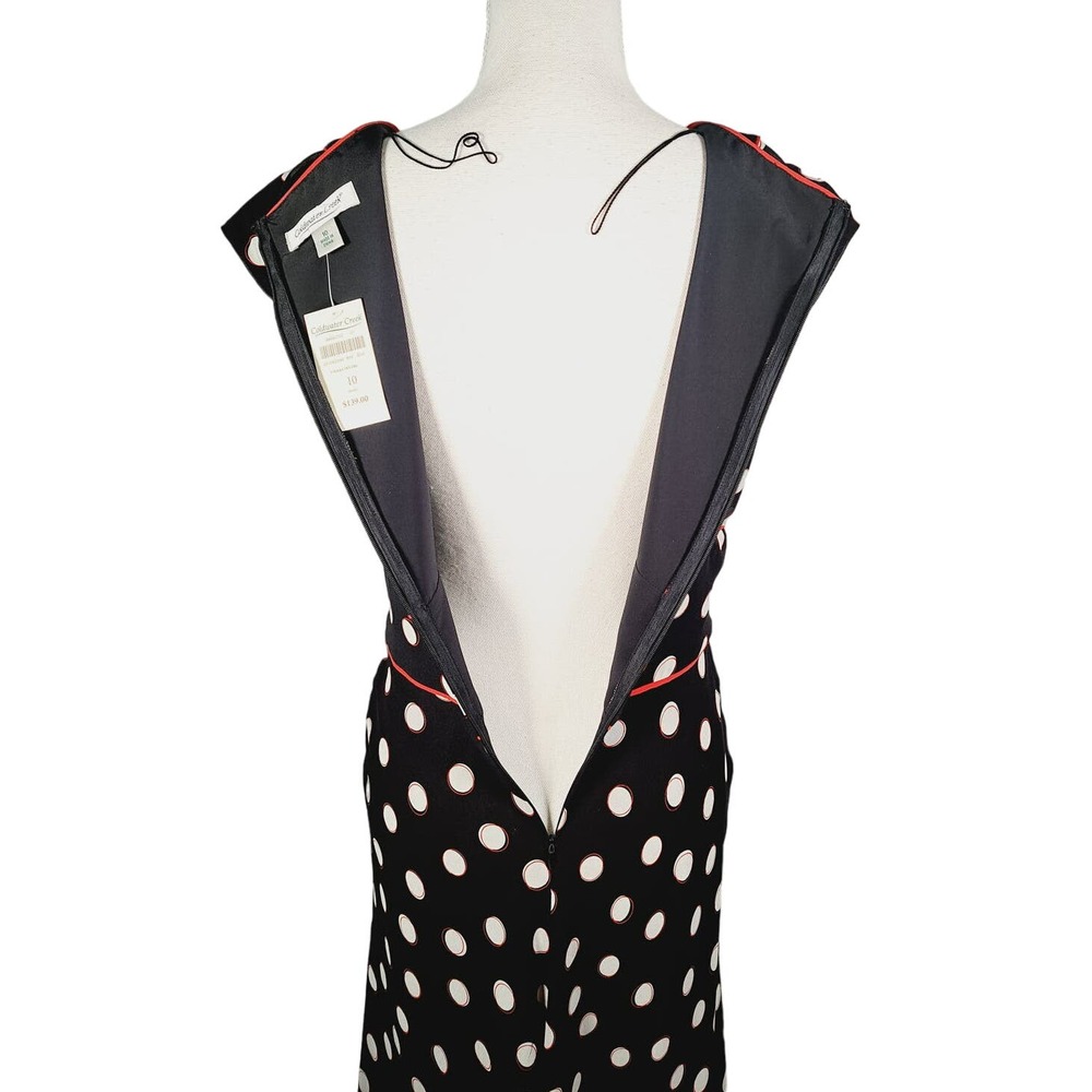 Coldwater Creek Women's V-Neck Silk Polka Dot Dress Size 10 NWT - Picture 6 of 8